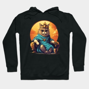 Funny Cat Nap King Hoodie